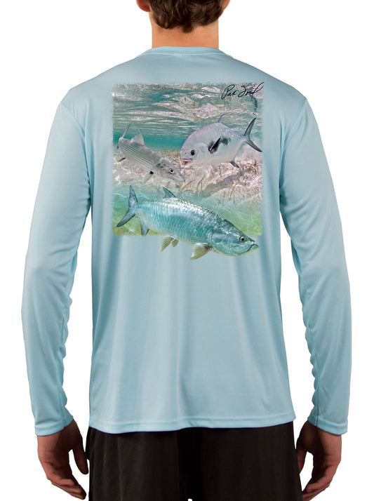 Vapor Apparel Kevin's Tarpon Jump Performance Fishing Shirt | Kevin's Catalog Artic Blue / M