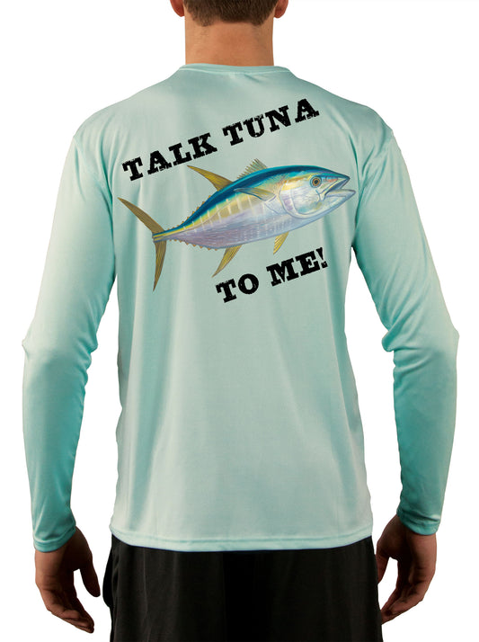 T-Top Boat Shirt Design Long Sleeve Mens Fishing Shirt Extra Large / Seagrass