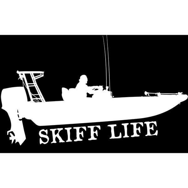 Flats Skiff Car Decals, Boat Stickers – Skiff Life - We ...