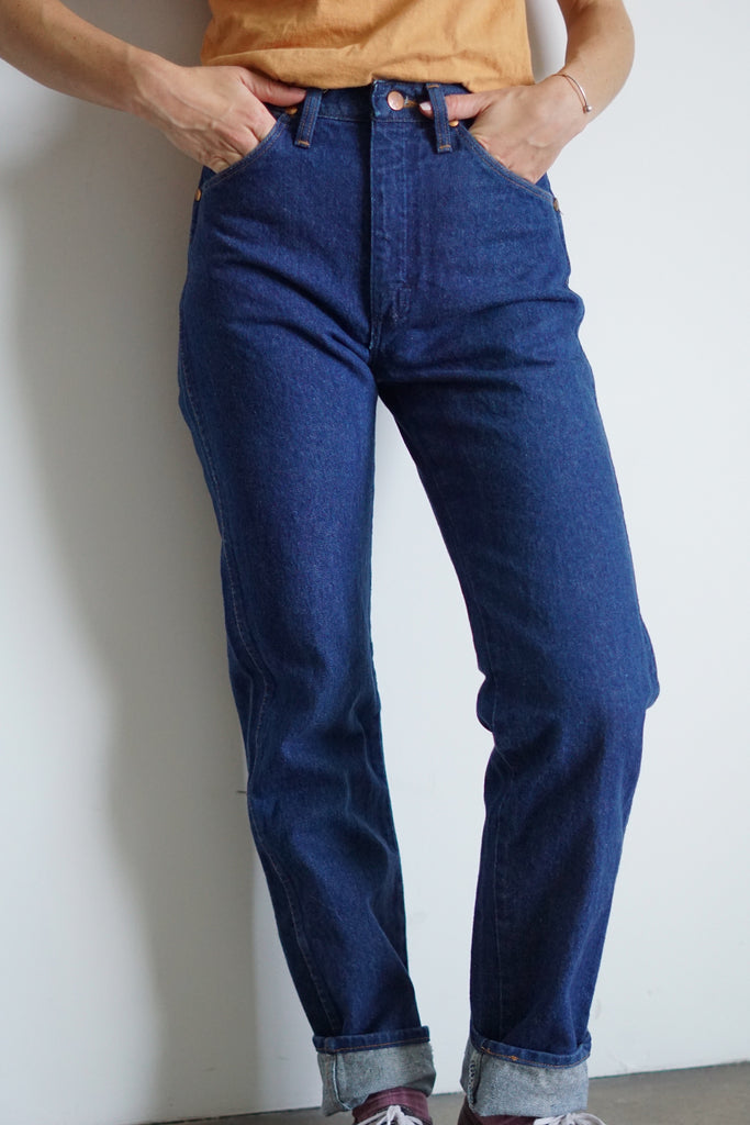 80s Wrangler Dark Wash Jeans, 25 x 32 – Fair Season