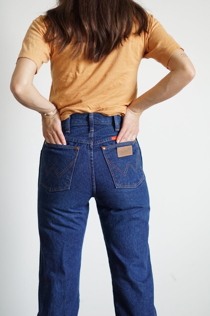 80s Wrangler Dark Wash Jeans, 25 x 32 – Fair Season