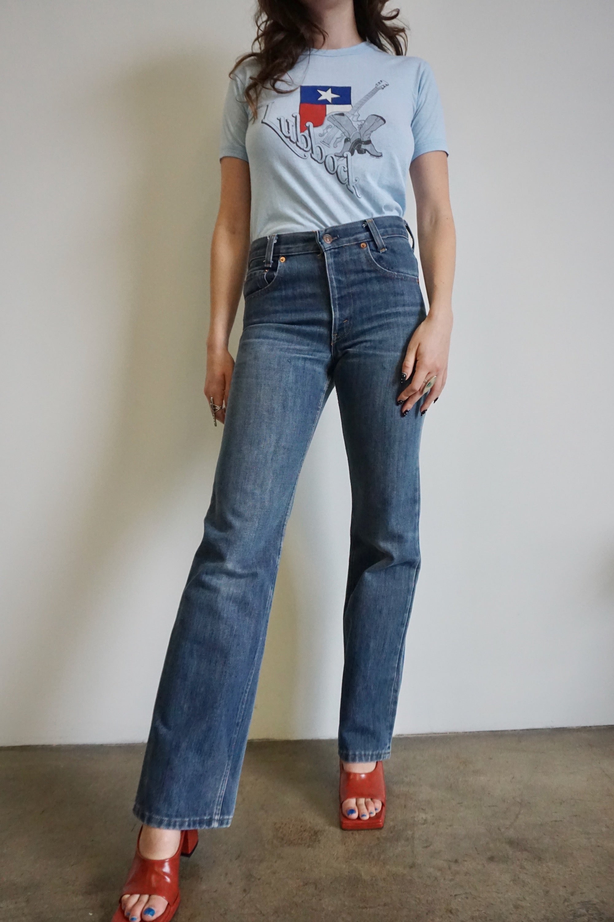 1970s Levi's 717 Flared Jeans, Sz. 27 x 32.5