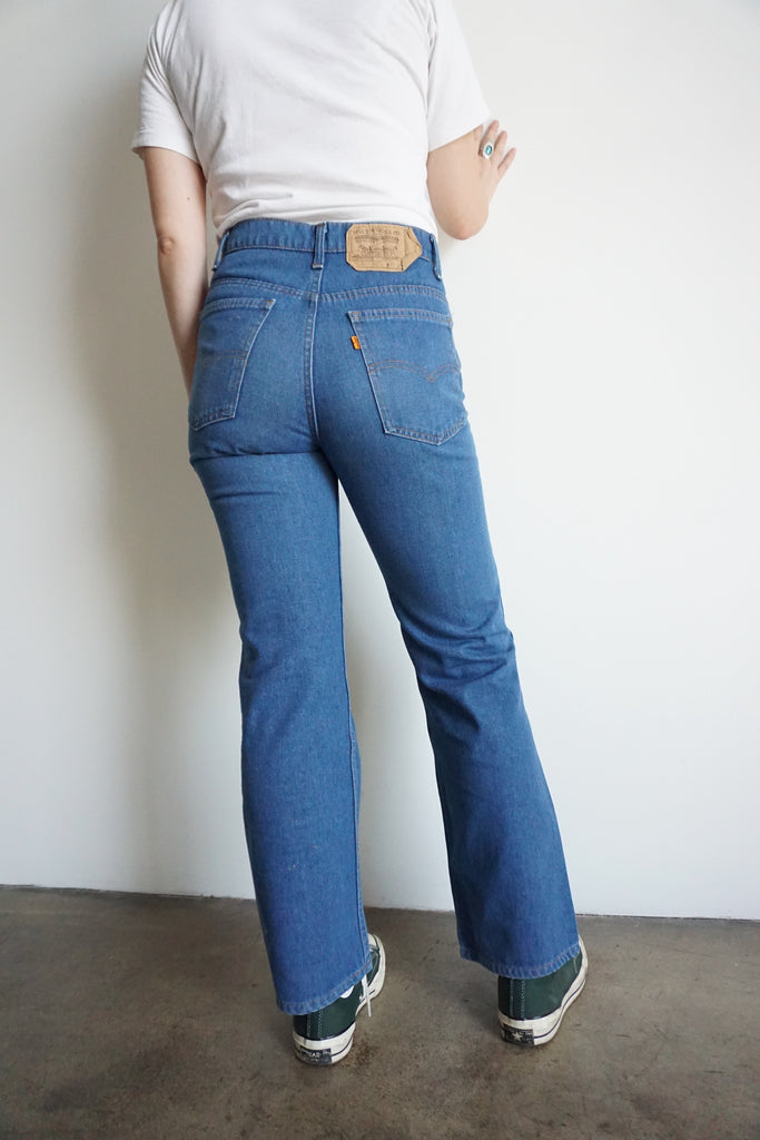 70s Orange Tab Levi's Flare Jeans, Sz. 30 x  – Fair Season