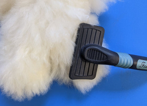 clean alpaca fur