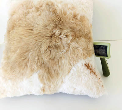 clean alpaca pillow