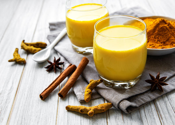 Turmeric latte drink