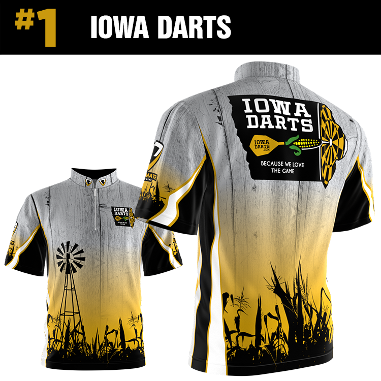 custom dart jerseys