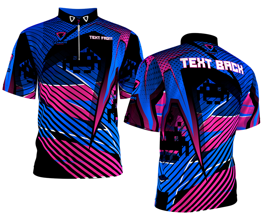 pink blue jersey