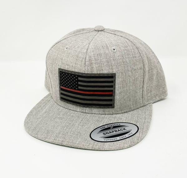 Blonde, Brunette & Red Head Heather Gray Flag Hat – City Roots in