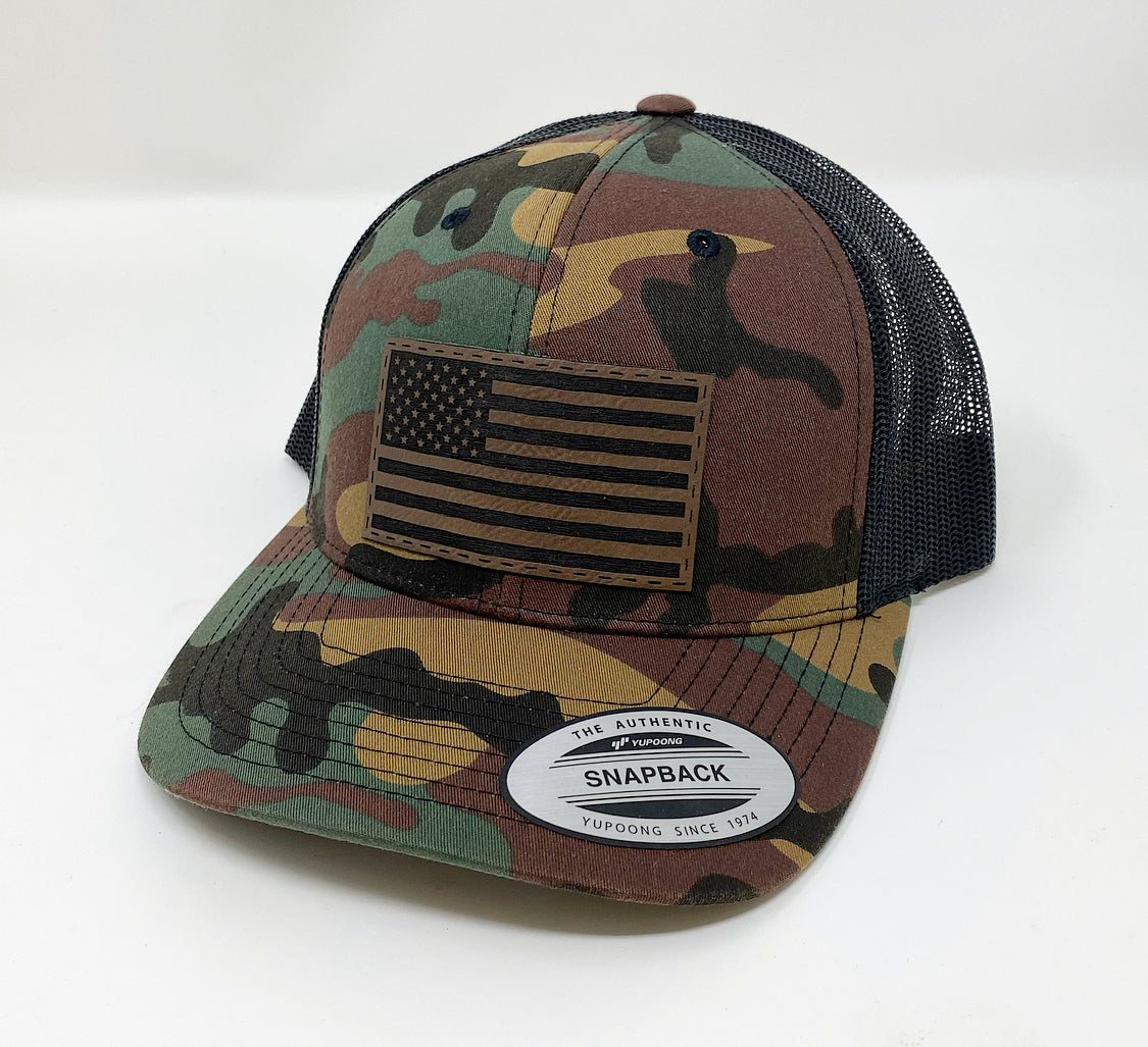 Camo American Flag Hat