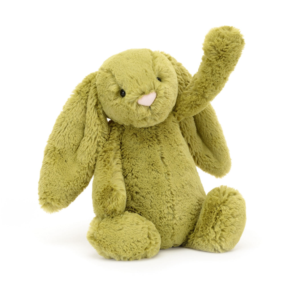 25 Years of JellyCat!! The Bashful Luxe Bunny Azure is a work of Jellycat  art! Dreamy fur in pink, green and blue, with long fold ears