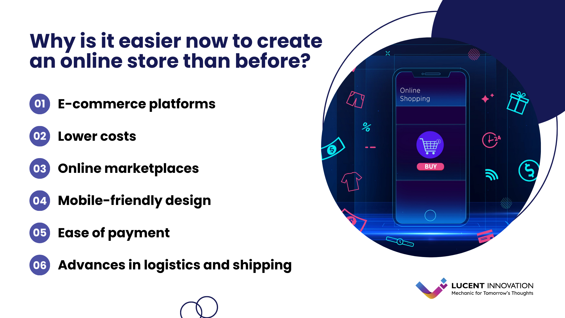 Why is it easier now to create an online store than before - Infographics