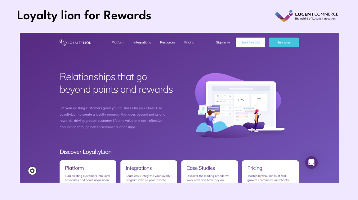 Loyalty Lion For Rewards interface screen capture