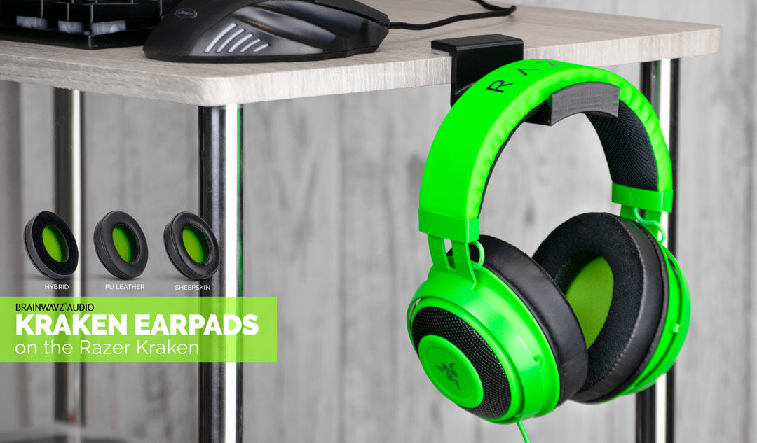 Brainwavz Kraken ear pads on the Razer Kraken headset