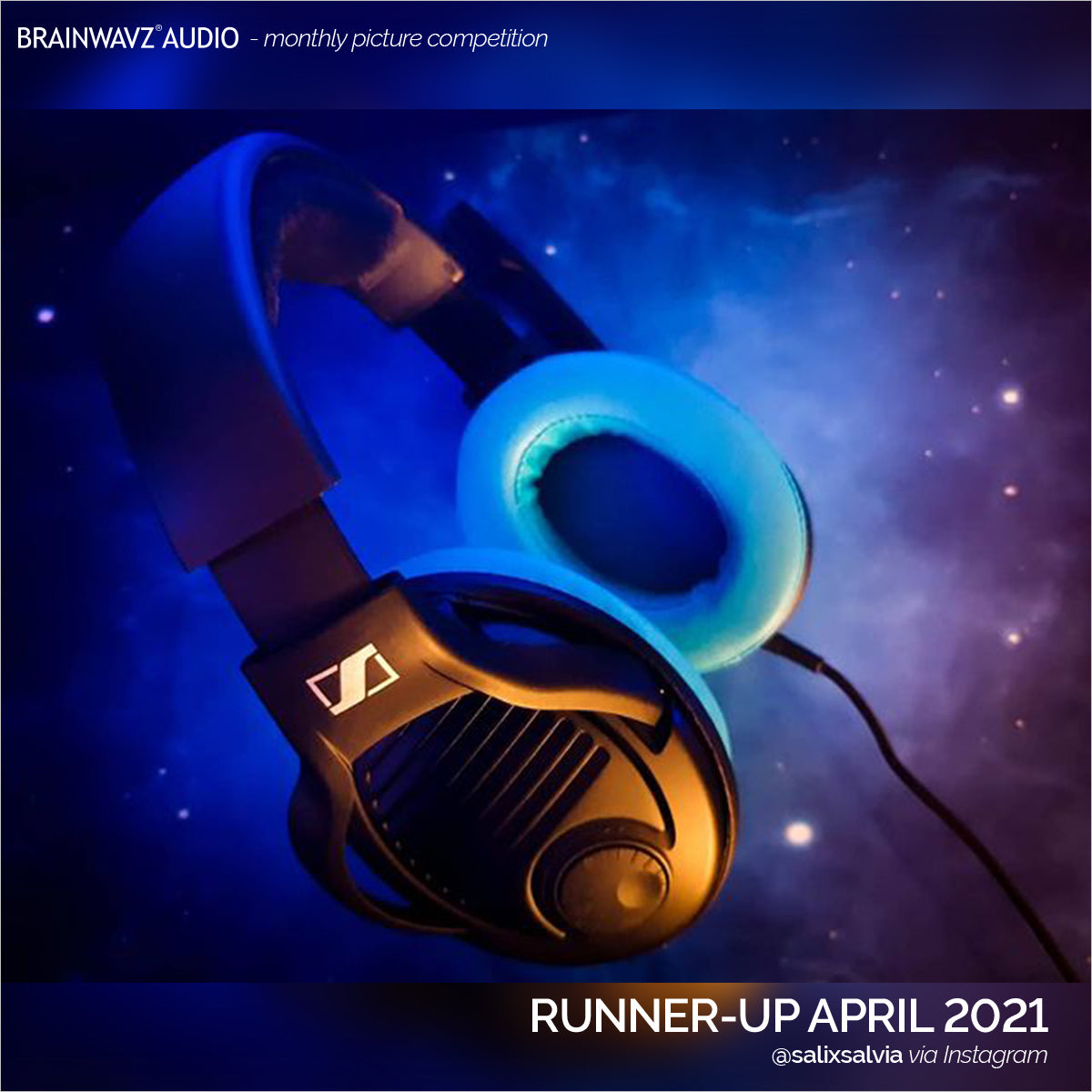 Runner up in Brainwavz monthly photo comp - Sennheiser PC37X headphones with Brainwavz turquoise oval earpads