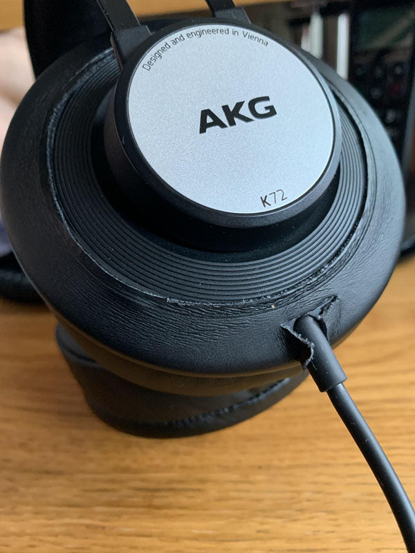 Brainwavz pads on the AKG K72