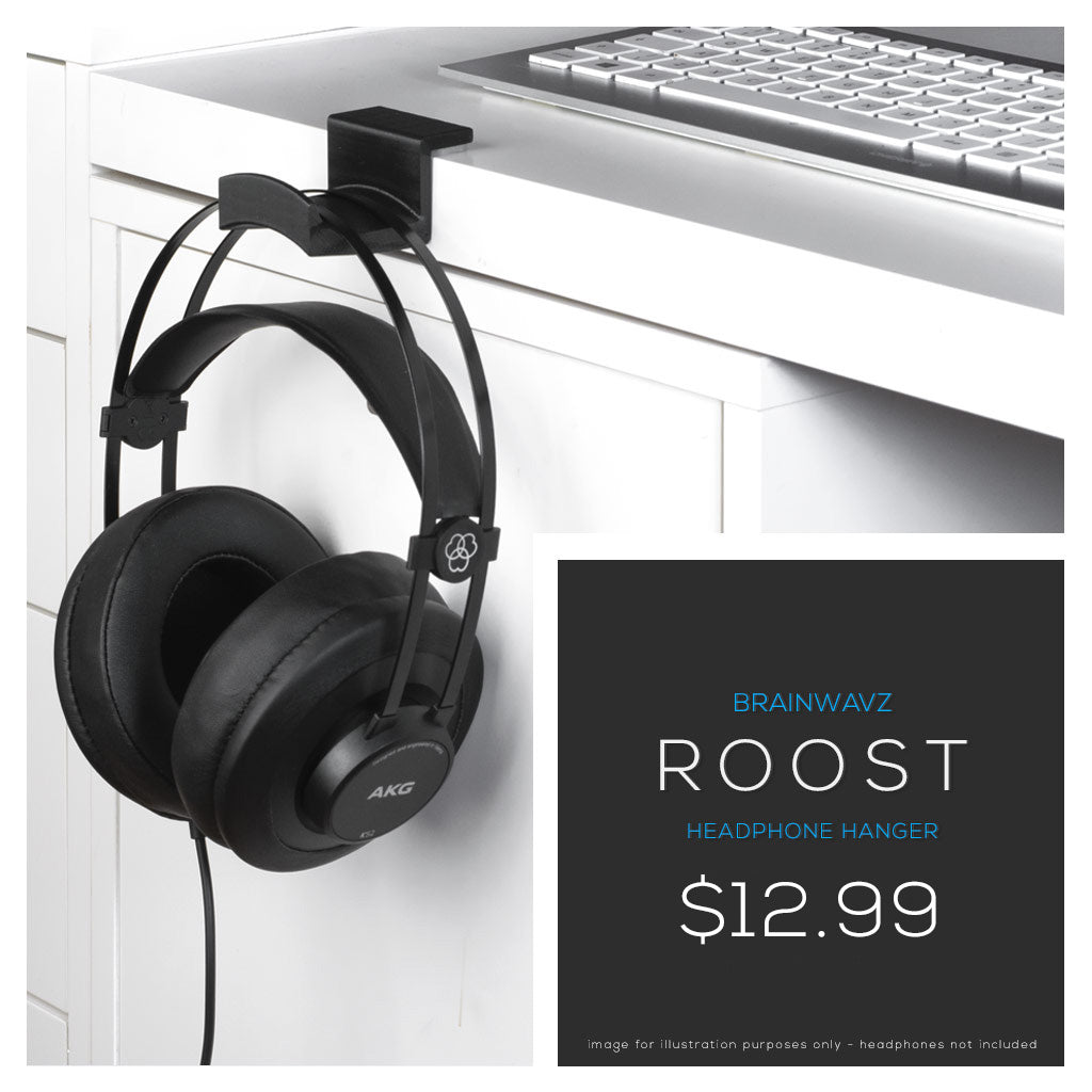 Brainwavz Roost headphone hanger in 3 sizes for all types of headphones