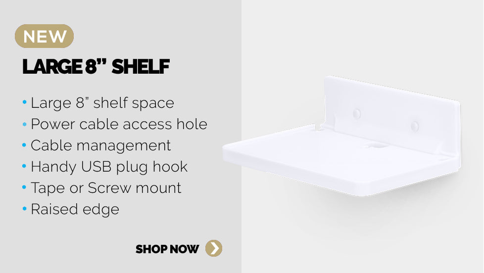 Panel 1 - Introducing our latest floating shelf - all 8 inches of it