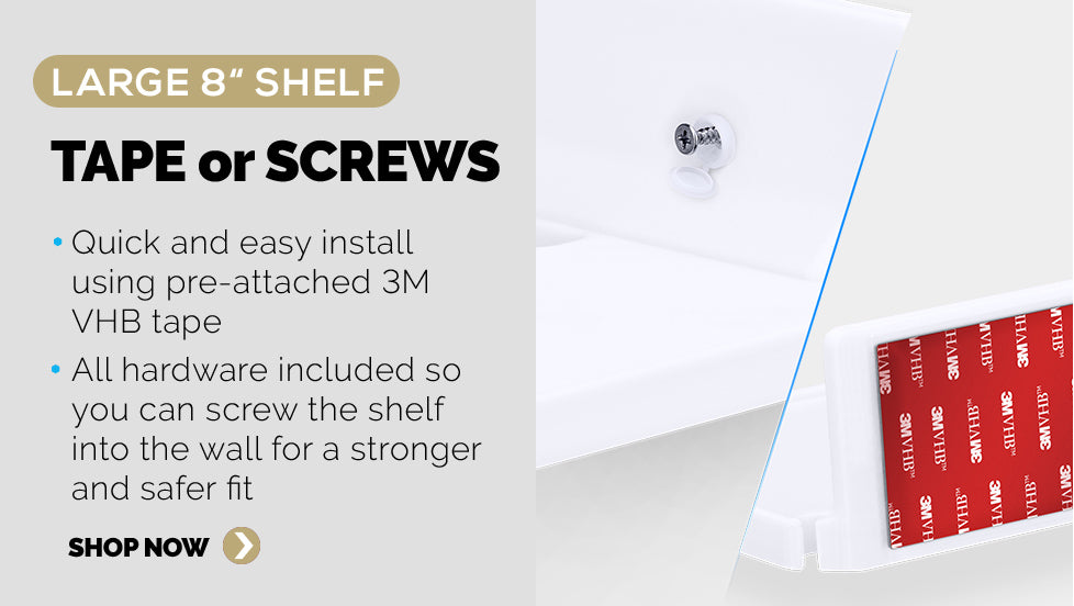 Panel 3 - Two mounting options, tape or screws