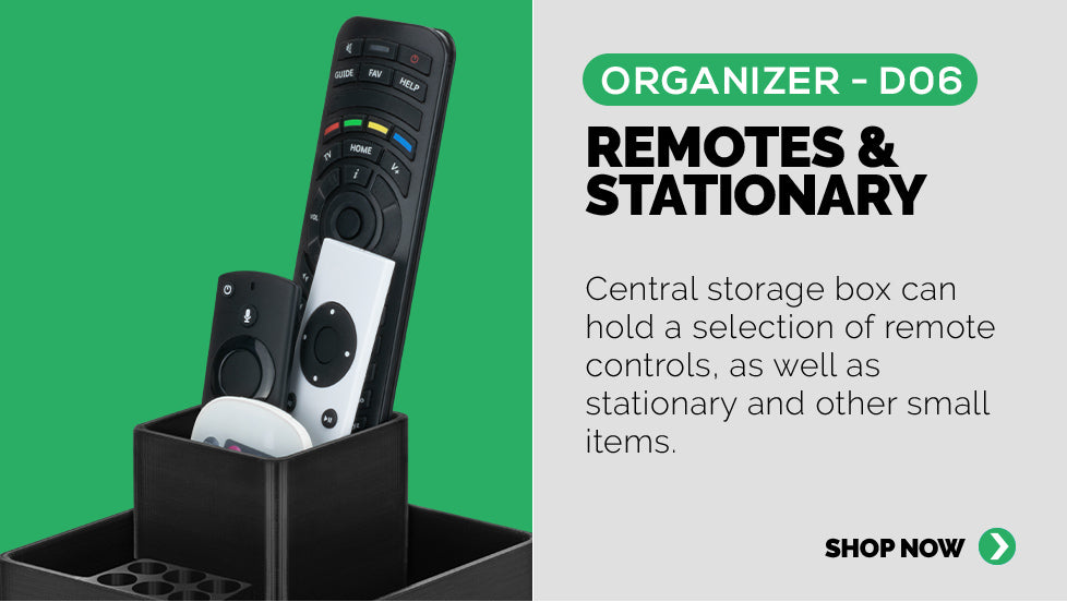 Panel 4: remote control storage