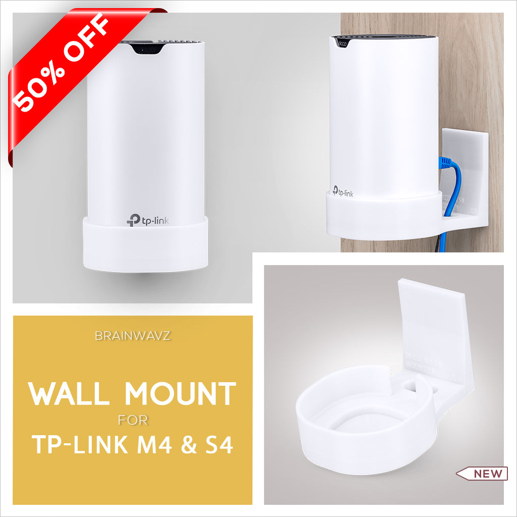 Wall hanger for the tp-link M4 and S4 mesh routers
