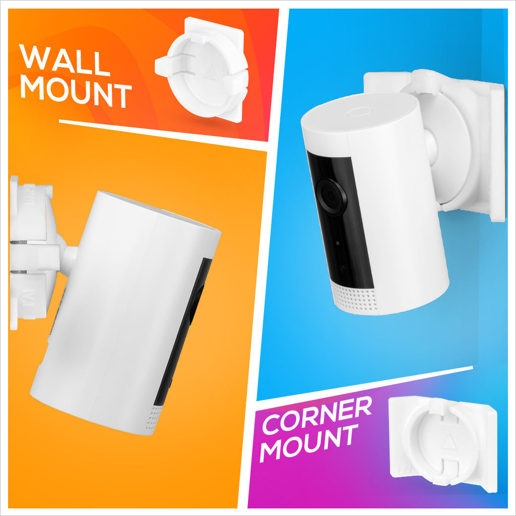 Wall and corner mounts for the Ring indoor cams