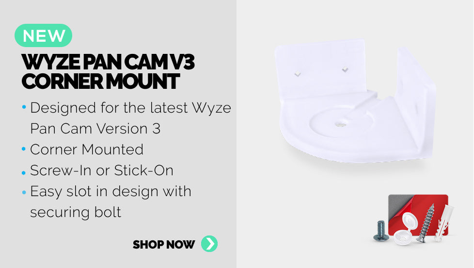 Painel 1: Um novo suporte de parede para wyze pan cam versão 3