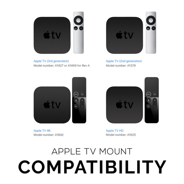 Rennen Confronteren Triatleet Apple TV 4K & HD Zelfklevende Muur & TV-beugel - Geen schroeven of rommel -  Brainwavz Audio