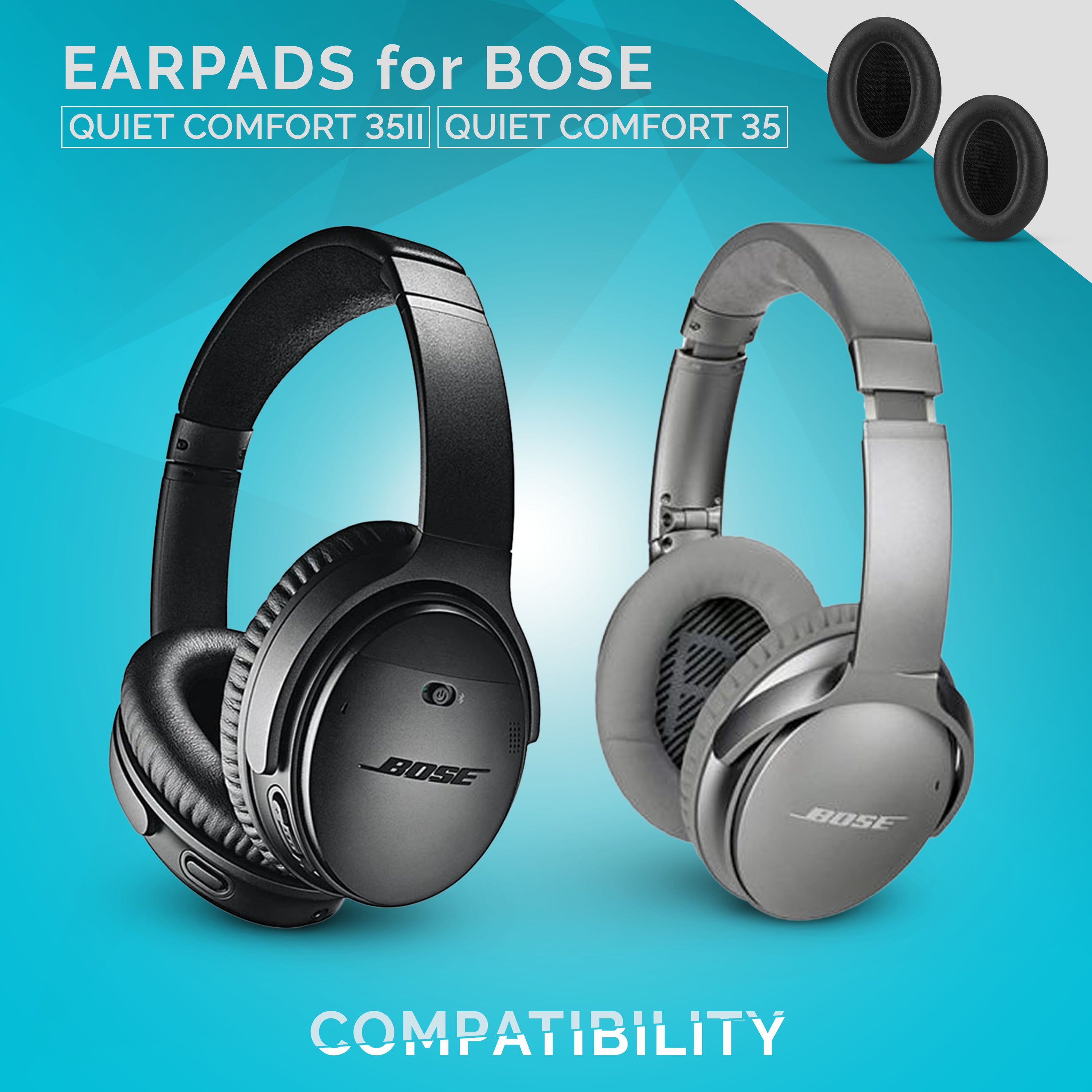 Bose QC35ii Replacement Premium Earpads - Audio