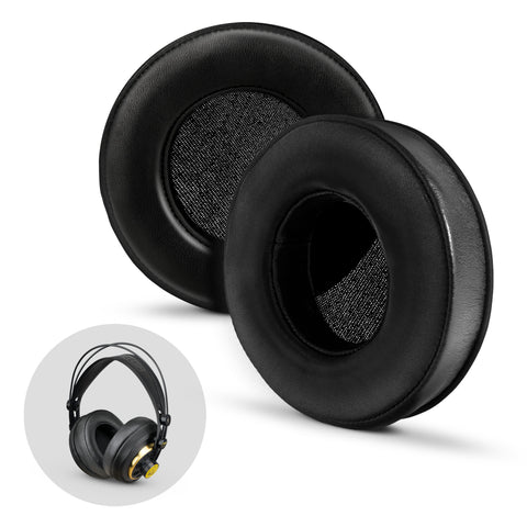Headphone Memory Foam Earpads - Oval - Sheepskin Leather