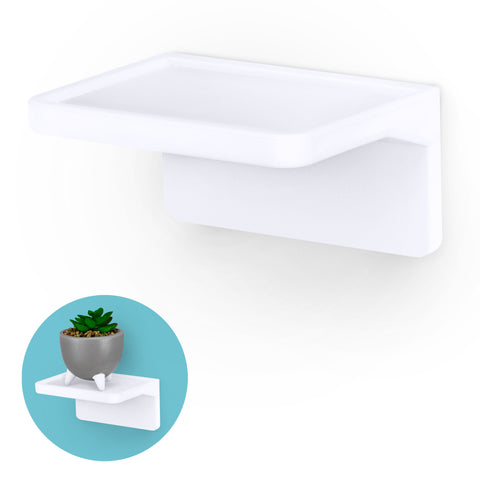 6.5 Corner Shelf Mount for Speakers, Cameras, Baby Monitors, Plants, Books  Electronics, Collectibles & More, Adhesive & Screw In Floating Shelves