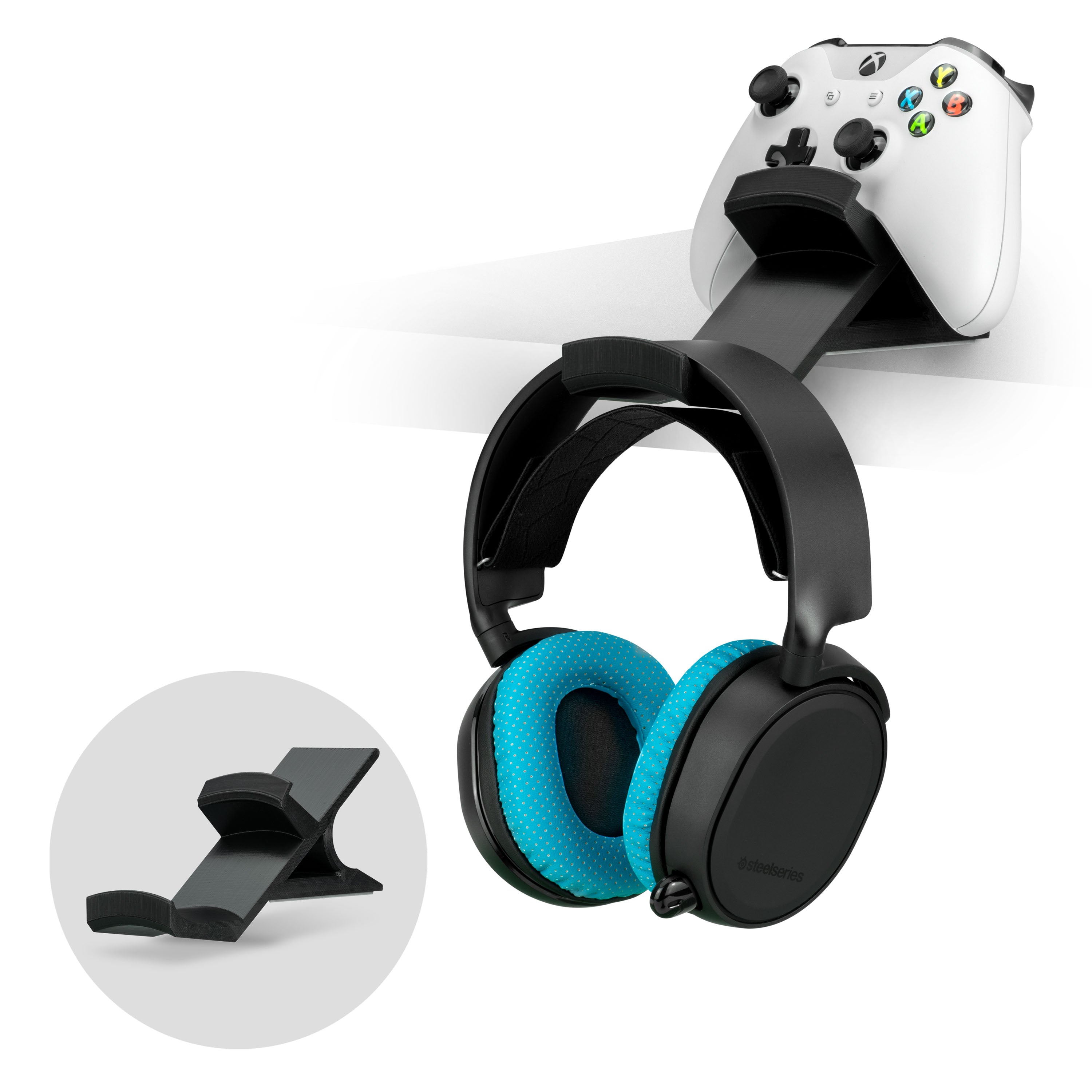 klep Surrey Dapperheid Titan - Desktop Headphone and Game Controller Hanger - Xbox, PS5/PS4, -  Brainwavz Audio