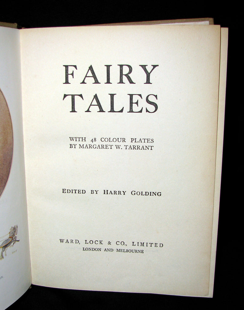 1922 Rare Book - FAIRY TALES with 48 Coloured Plates By Margaret W. Ta ...