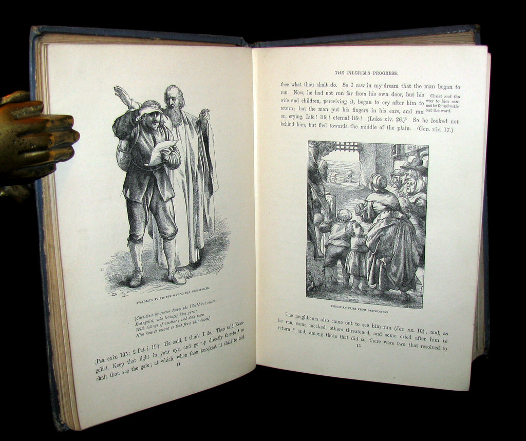 1879 Rare Victorian Book - The Pilgrim's Progress illustrated by John ...