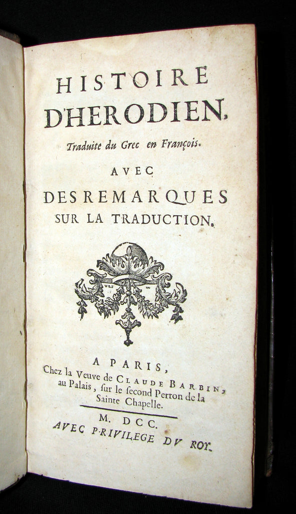 1700 Scarce French Book - History of the Roman Empire by ...