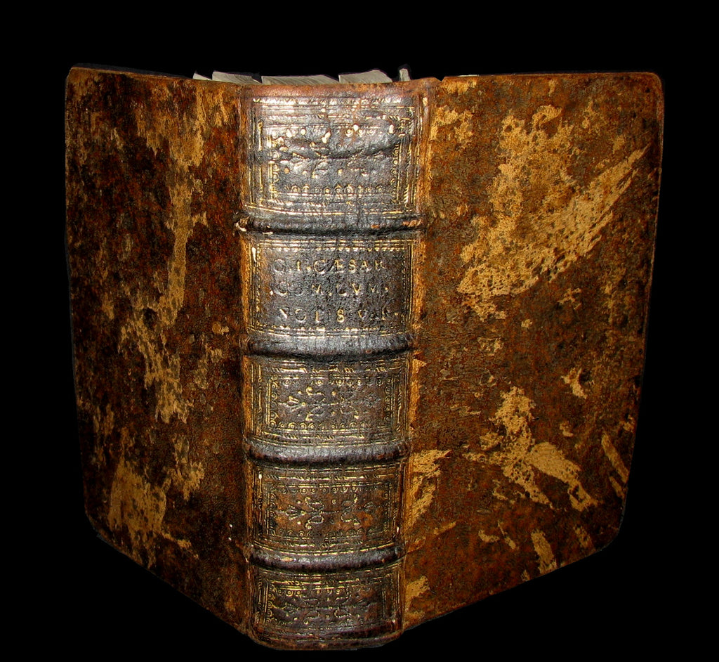 1670 Rare Latin Book - Works of Julius Caesar, The Gallic War, Civil W ...