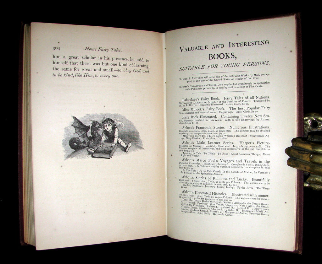 1867 Scarce Victorian Book ~ Jean Mace's Fairy Book. Home Fairy Tales ...