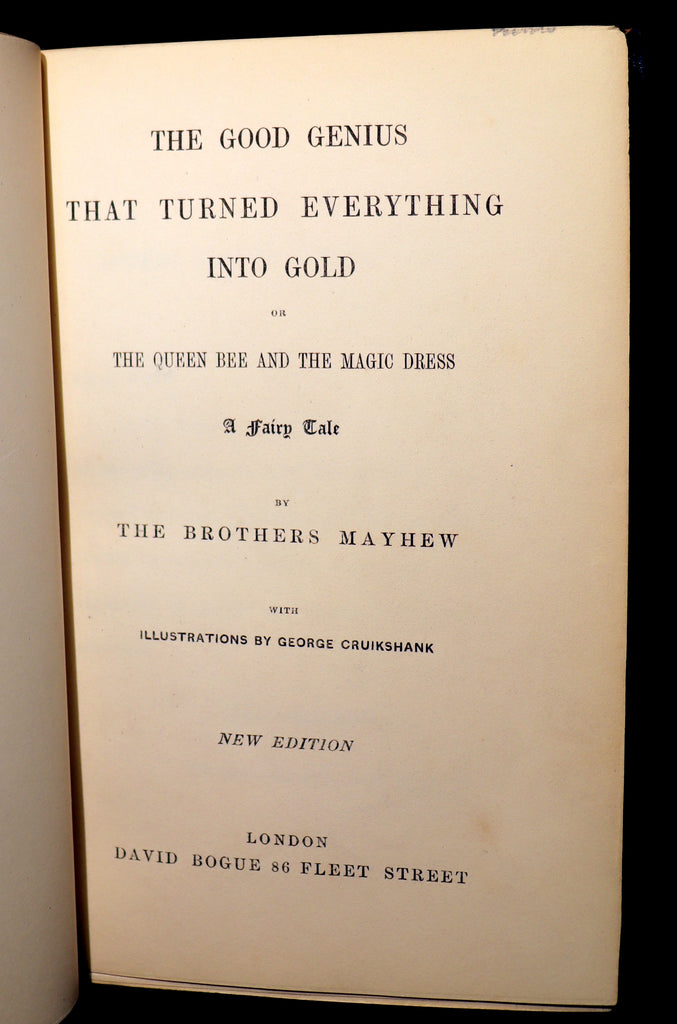 1847 Rare Book - The Good Genius that Turned Everything into Gold; A F ...