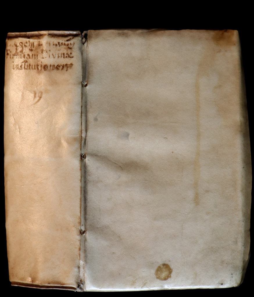 1630 Scarce Latin Vellum Book - LACTANTIUS' Divine Institutes & The PH ...