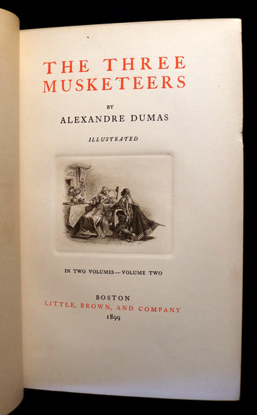 1899 Rare Illustrated Book set - The Three Musketeers by Alexandre Dum ...