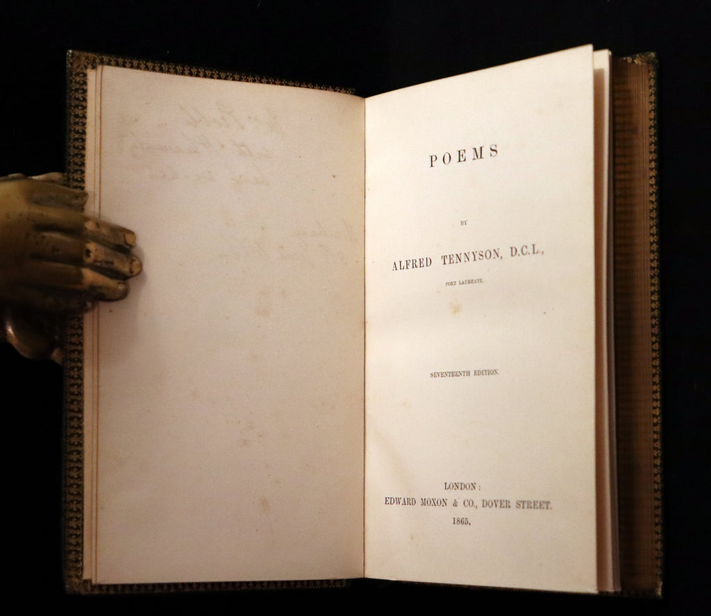 1865-80 Rare Book Set - Poems, Ballads, Enoch Arden, In Memoriam & Mau ...