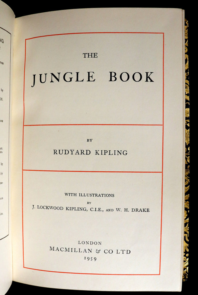 1959 Two books in a beautiful Bayntun binding - The Jungle Book & The ...