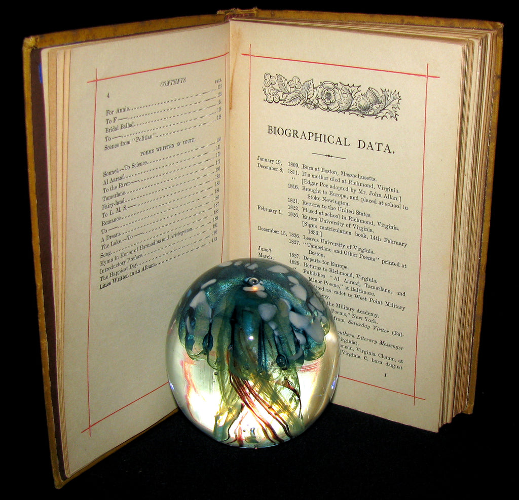 1882 Rare Victorian Book - Poems of Edgar Allan POE (The ...