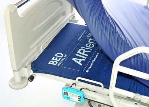 A bed pressure mat on a hospital bed