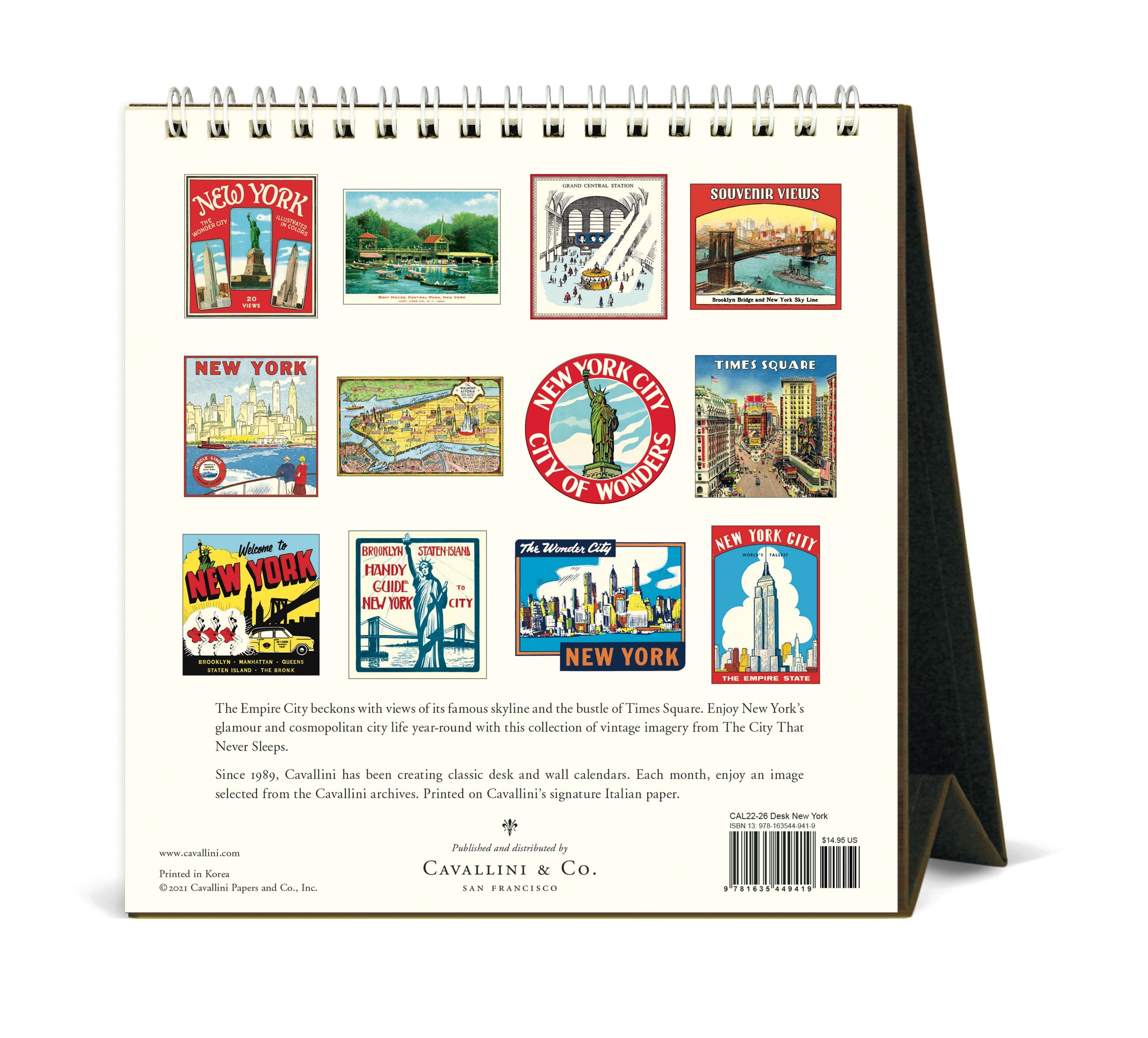 2022 New York City Desk Calendar