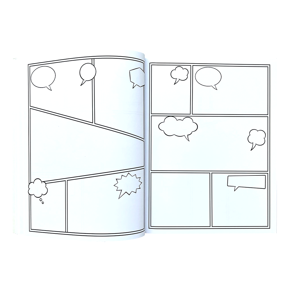 Blank Comic Book Template Pages Printables by Juniper's Own