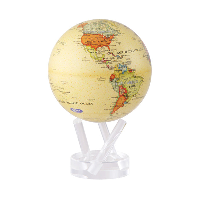 Mova Rotating Blue Ocean Relief Globe