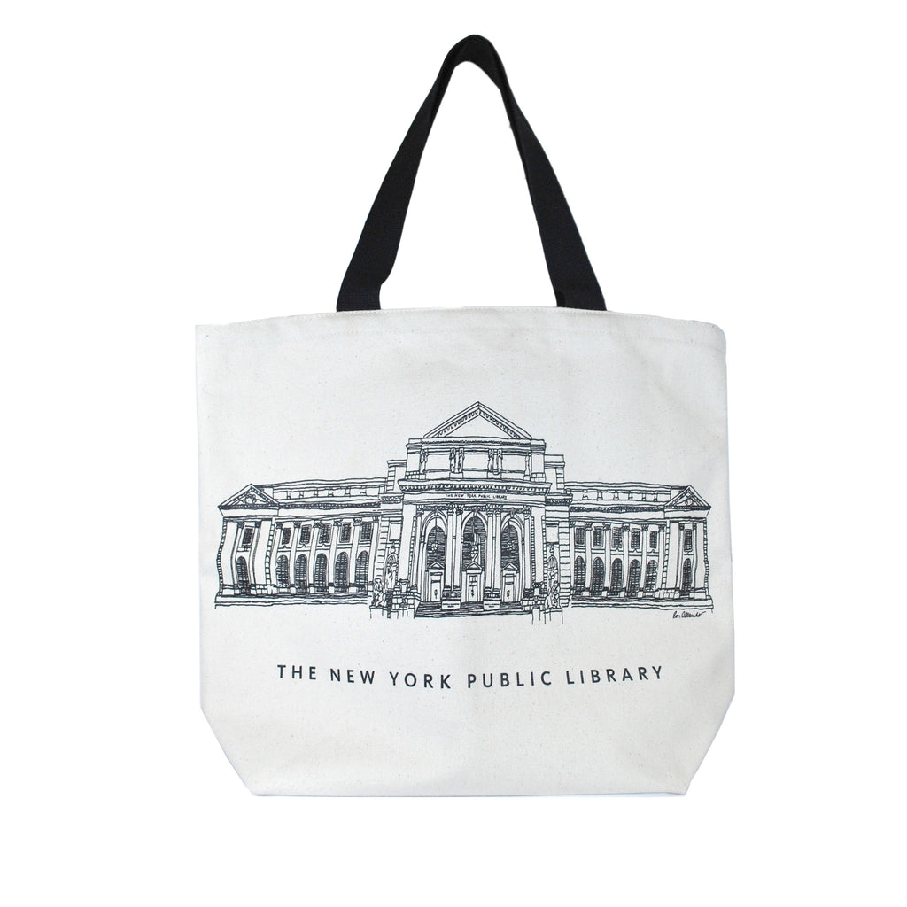 NYPL Building Tote Bag – The New York Public Library Shop