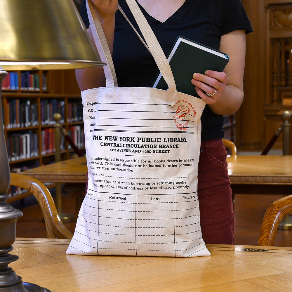 NYPL Library Card Tote Bag - The New York Public Library Sh product image