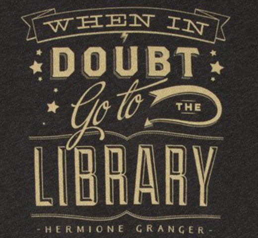 When in Doubt Go to the Library Ladies T-Shirt - The New ...